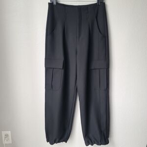 Modern Citizen Lynda Tailored Utility Cargo Pant Size Medium Petite In Black